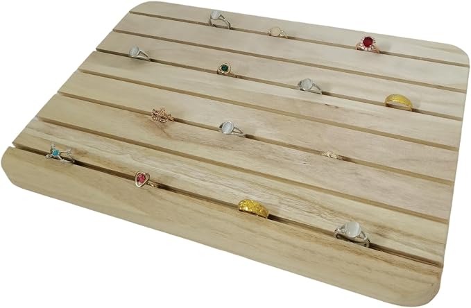 Natural Wood Business Card Holder Wooden Earring Display Stands Jewelry Retail - Image 4