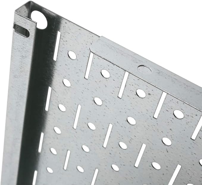 Wall Control Pegboard Wall Organizer Tiles Modular Galvanized Steel Pegboard - Image 9