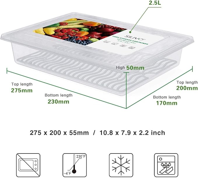 SILIVO Fridge Produce Saver Containers - Image 4