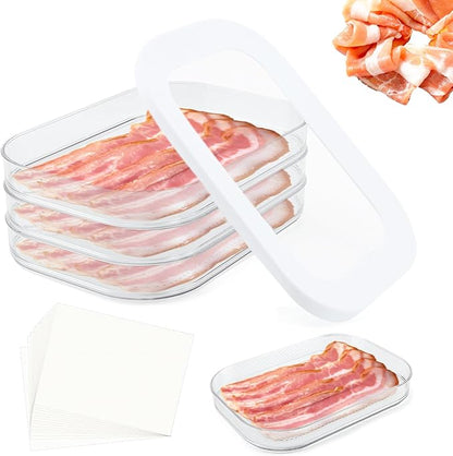 3 Layer Deli Meat Container for Fridge Stackable Organizer | Fridge storage for - Image 7