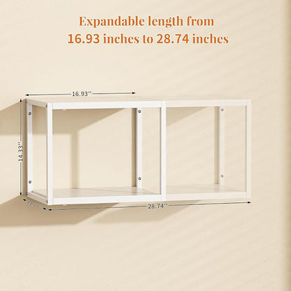 ThreeHio 2 Pack Expandable Garage Shelves Wall Mount, Heavy Duty Garage Wall - Image 6