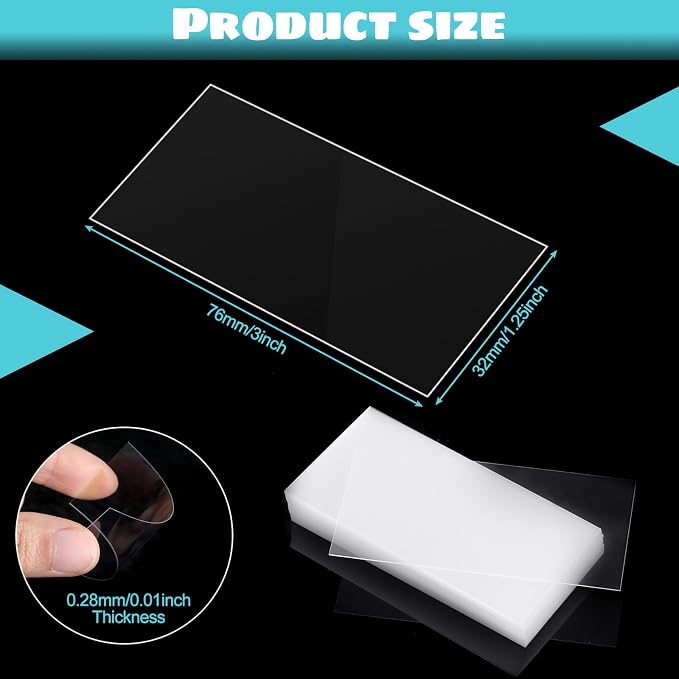 1000 Pack Plastic Tags Shelf Label Holders Clear Plastic Label Price Tag - Image 2