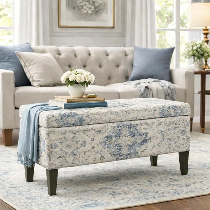 HomePop 36" Decorative Storage Bench - Image 2