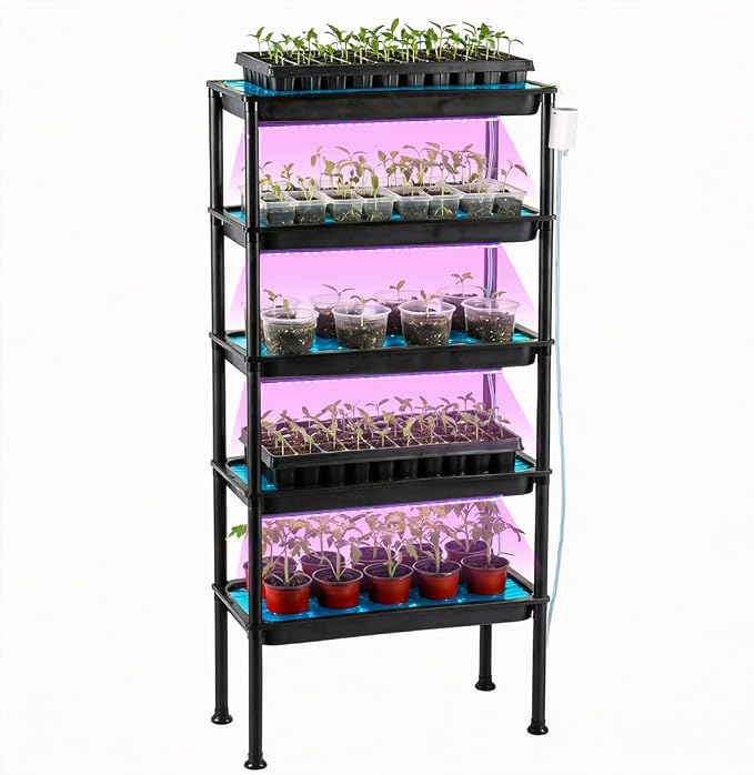 RooTrimmer 5-Tier Hydroponics Growing System, Plant Stand by RooTrimmer