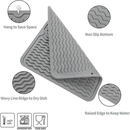 Silicone Dish Drying Mat for Multiple Usage, Easy clean, Eco-friendly, - Image 3