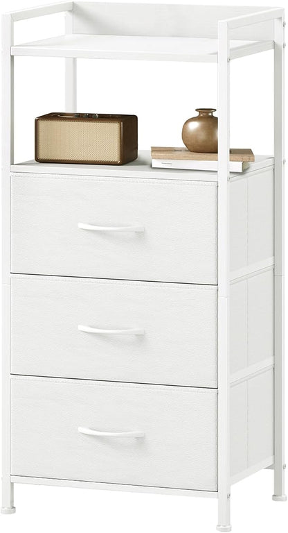 Somdot Nightstand with 3 Drawers, Fabric Dresser by Somdot