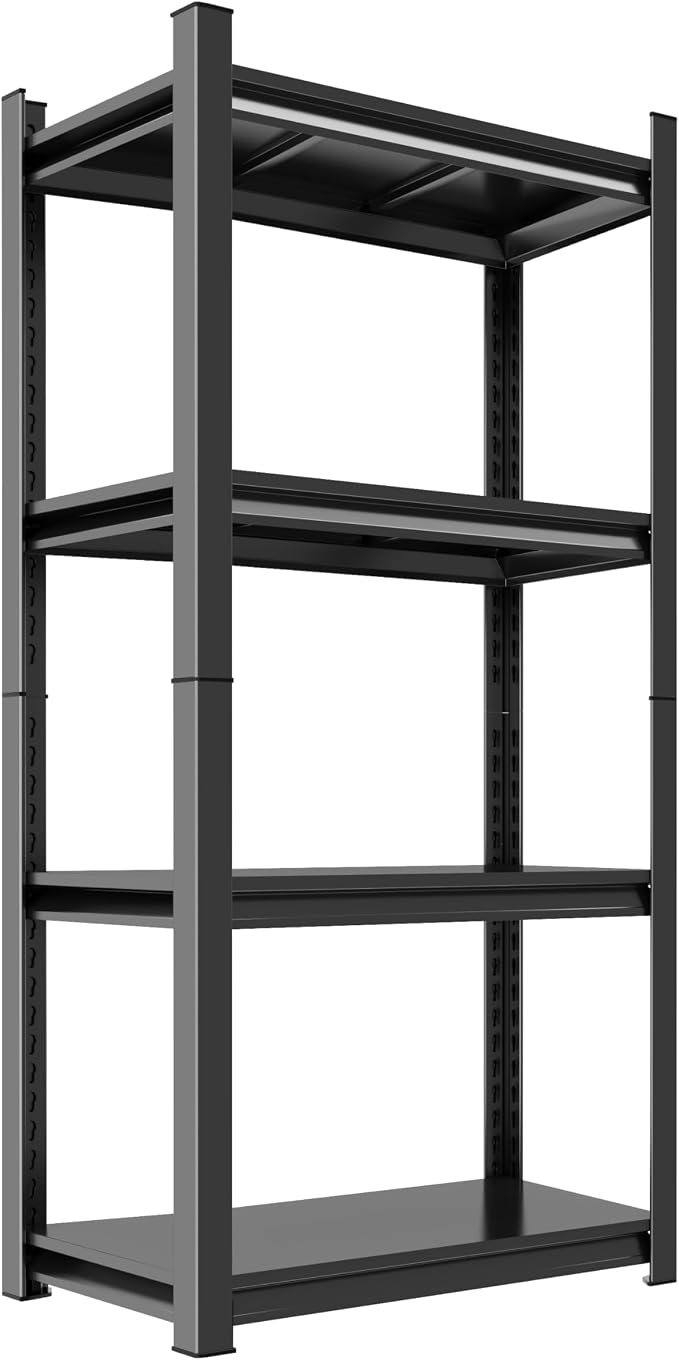 Garage Shelves, 14-48''W Heavy-Duty Storage Shelves, Double-Layer Uprights by Beaunatixx
