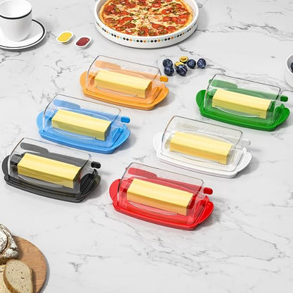 Butter Dishes with Lid for Countertop Refrigerator, Non-Slip Bottom Butter - Image 7