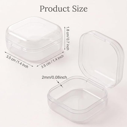 Jetec 120 Pieces Mini Plastic Clear Beads Storage Containers Box - Image 2