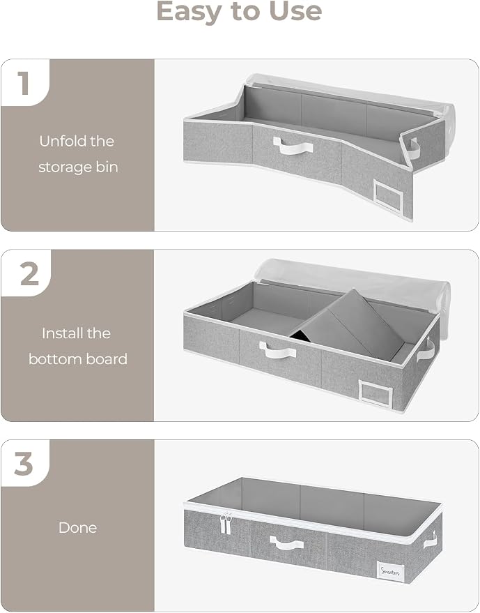 StorageWorks Large Under Bed Storage Containers - Image 8