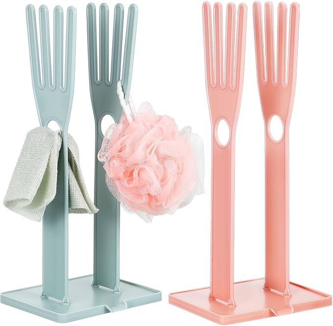 Hemobllo 2-Pack Kitchen Glove Drying Rack 13.38X5.90X4.72In Detachable by Hemobllo