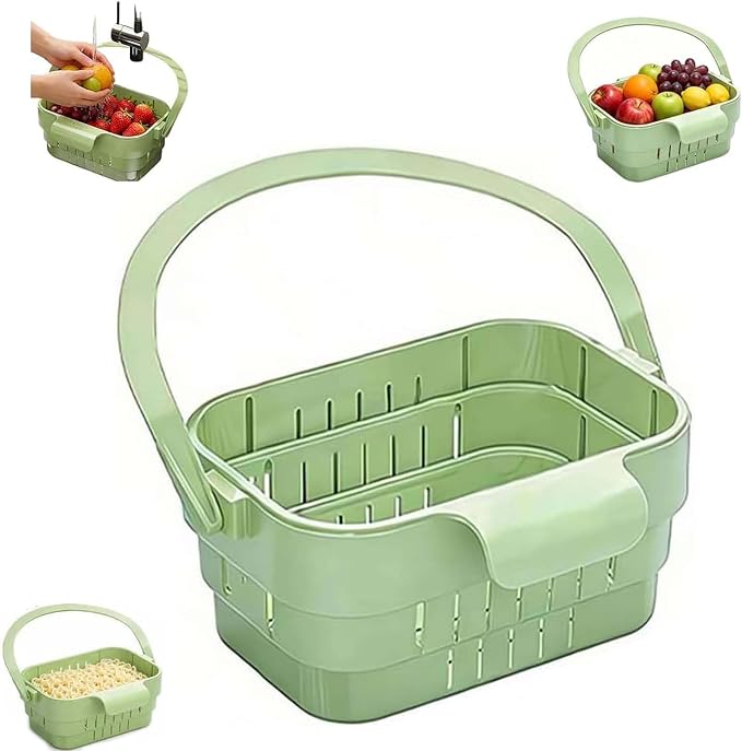 2026 New Foldable Hanging Sink Drain Basket, Stretchable Colander by Unknown