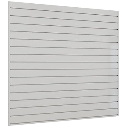 Slatwall Panel 4 FT x 4 FT, Interlocking Slat Wall Paneling, Wall Mounted PVC by Neoaider