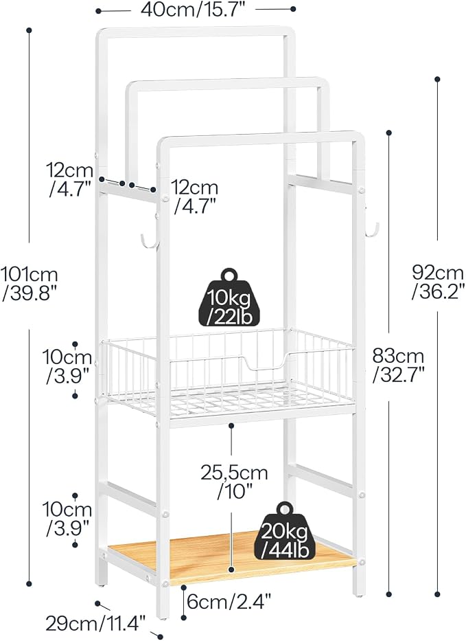 HOOBRO Free Standing Towel Rack, Blanket Rack - Image 7