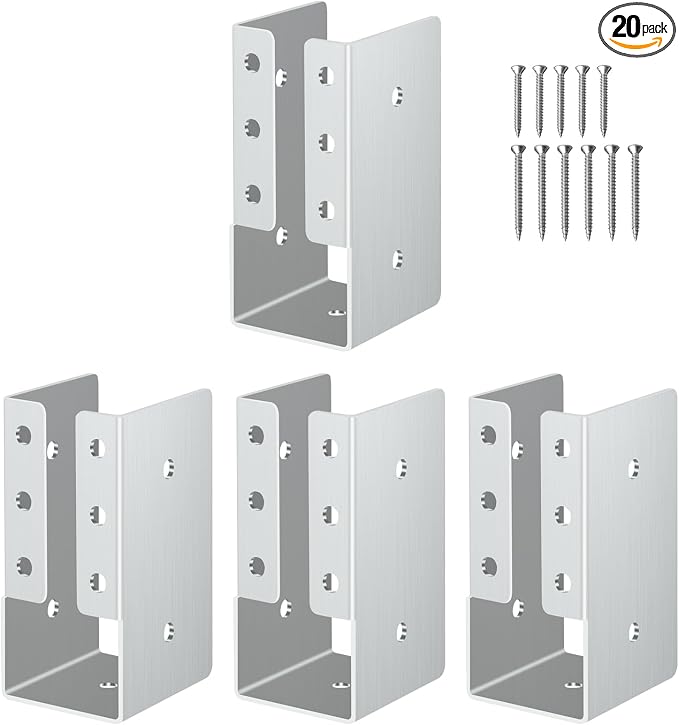 Gawicpy Concealed Stainless Steel Joist Hangers, Outdoor Trim Concealed Flanges by Gawicpy