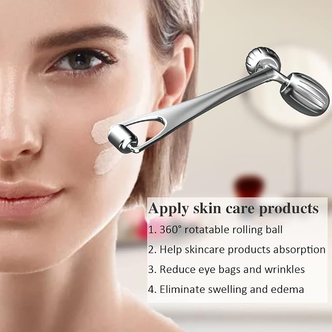 Yeamon Gua Sha Facial Tools and Face Roller Set, Facial Massage Tool - Image 4