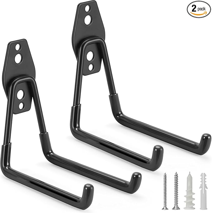 2 Pack Garage Hooks Heavy Duty Storage Organizer Wall Mount Power and Garden by LUPYJI
