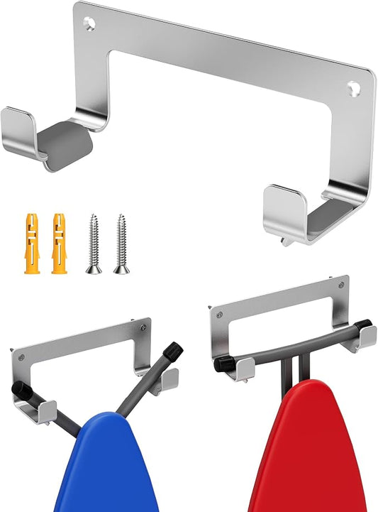 Ironing Board Hanger Wall Mount Stainless Steel, Y T Leg Ironing Board Holder by MUSVOH