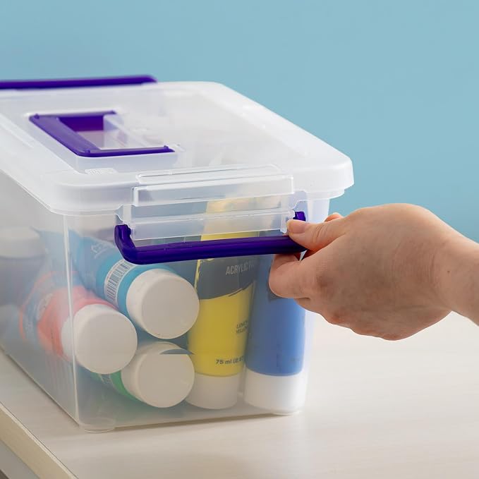 IRIS USA 5 Qt. Plastic Craft Storage Container Bins - Image 5