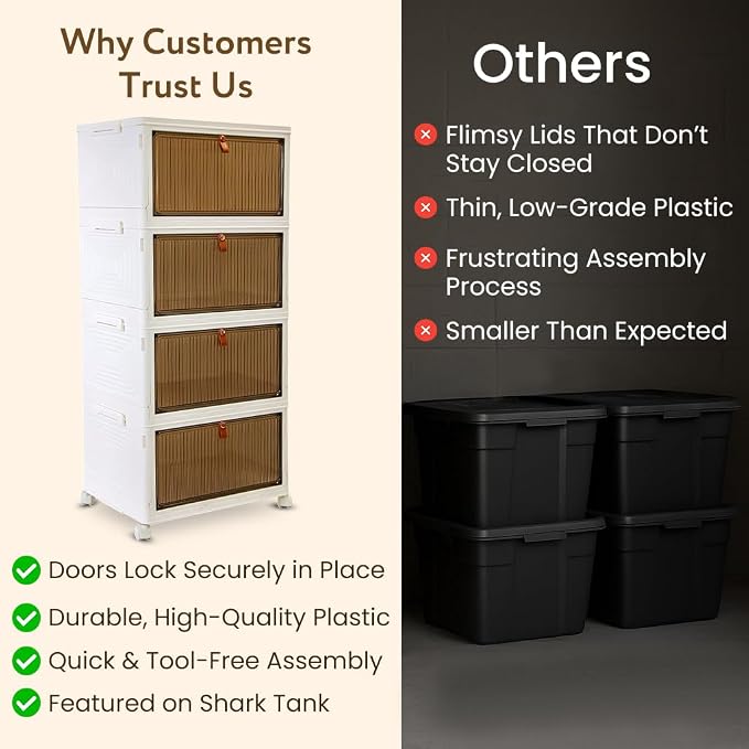 Quik Box Sport 4-Tier Stackable Storage Organizer - Image 5
