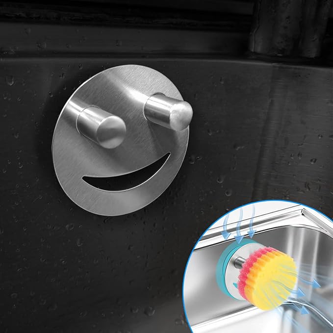 Sponge Holder For Kitchen Sink, Strong Suction Cup Mount, Stainless Steel - Image 7
