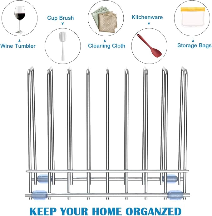 IDEATECH 2 Pack Reusable Storage Bags Rack, Drying Rack - Image 3