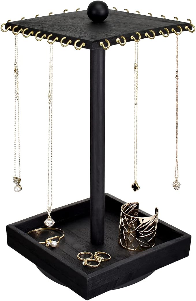 Ikee Design Wood Rotating Jewelry Display by IkeeDesign