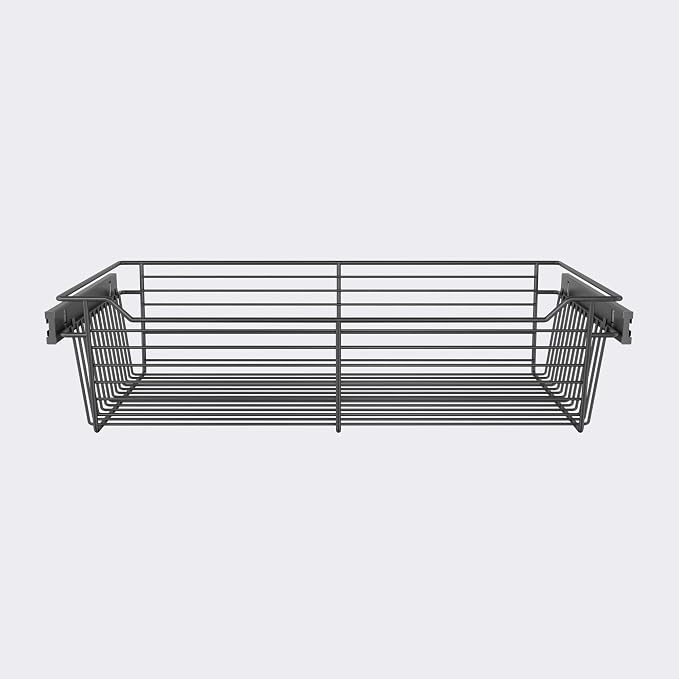 Classic 30" Closet Wire Basket in Matte Black - Image 2