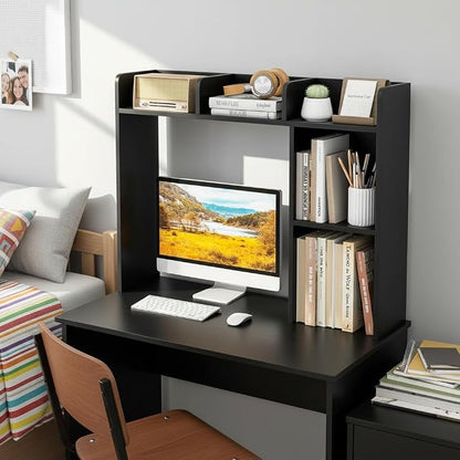 Tangkula Desktop Bookshelf, Countertop Storage Hutch - Image 2