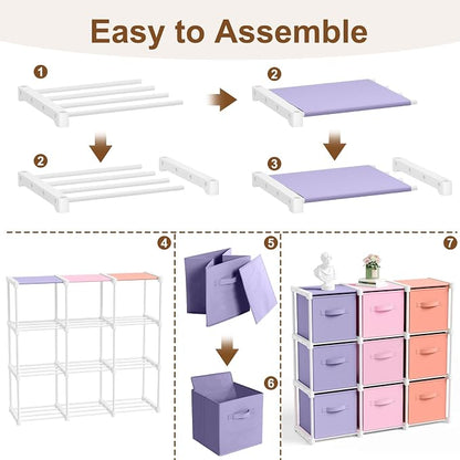 Briwooody 9 Cube Storage Organizer Bins - Image 3