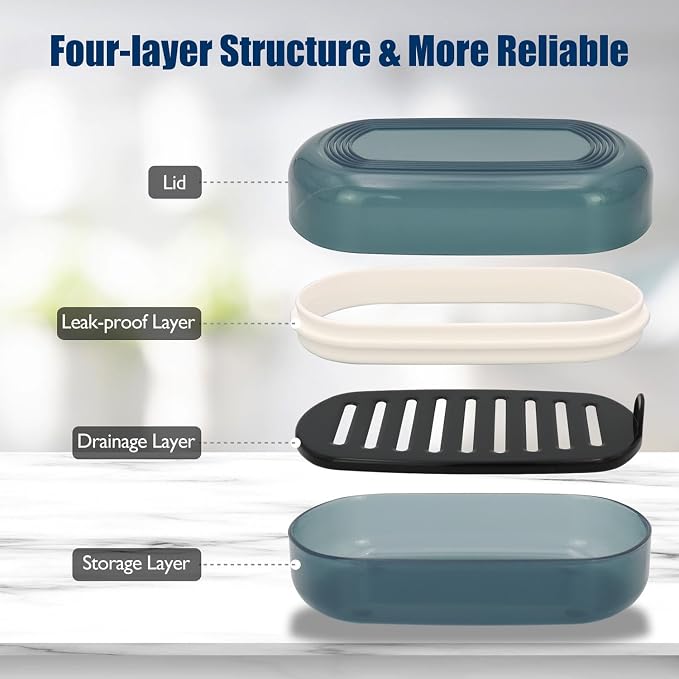 Shampoo Bar Holder Travel Case for Two Bars – Compatible - Image 5