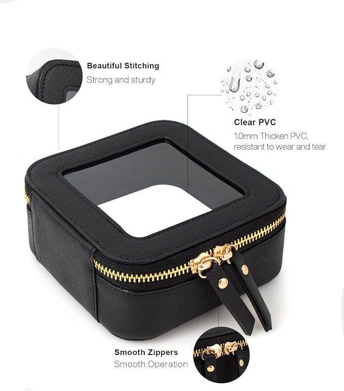 Travel Clear Makeup Bag Set, TSA Approved Cosmetic Bag Case - Image 4