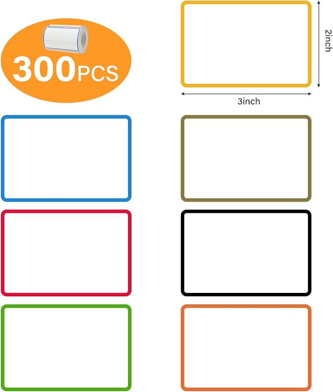 300 Pcs 2×3 Inch Blank Removable Freezer Labels, Waterproof, Oil & Tear - Image 2