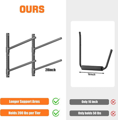 TORACK Heavy-Duty Kayak Storage Rack, Kayak Wall Mount - Image 5