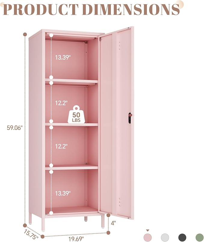 Metal Locker Storage Cabinets, Living Room, Bathroom Office - Image 3