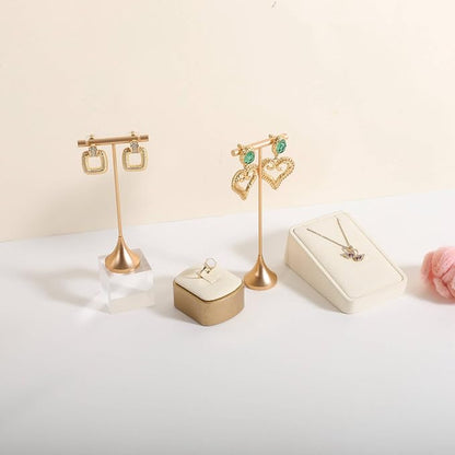 GemeShou Single Gold Earring T bar Stand, Metal earring display holder - Image 6