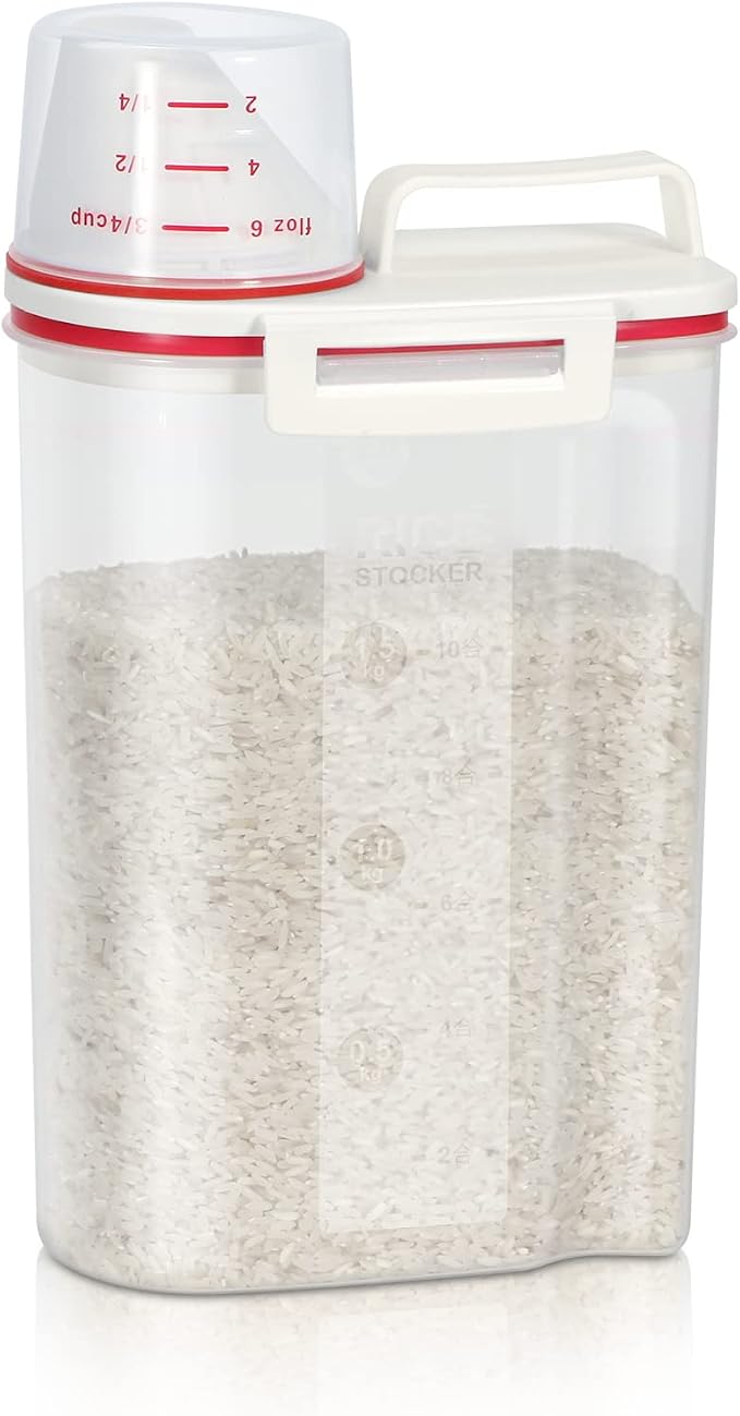 TBMax Rice Storage Container, Airtight Cereal Container Dispenser by TBMax