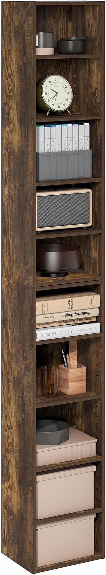 Furinno PASIR Book Shelf, 10-Tier Bookshelf, Bookcase - Image 5