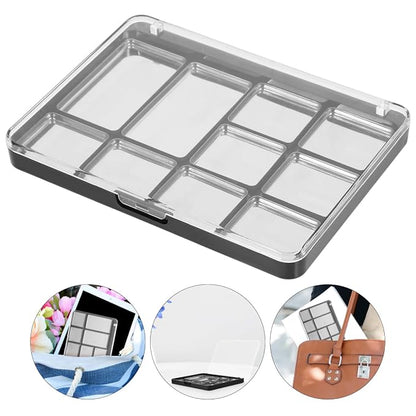 Minkissy Empty Magnetic Eyeshadow Palette 10 Square Grids Eye Shadow Powder - Image 9