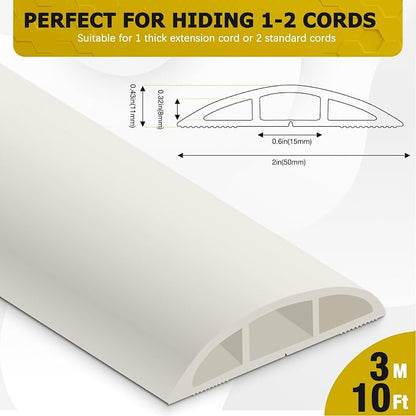 Floor Cord Cover 10FT Cord Covers - Image 2
