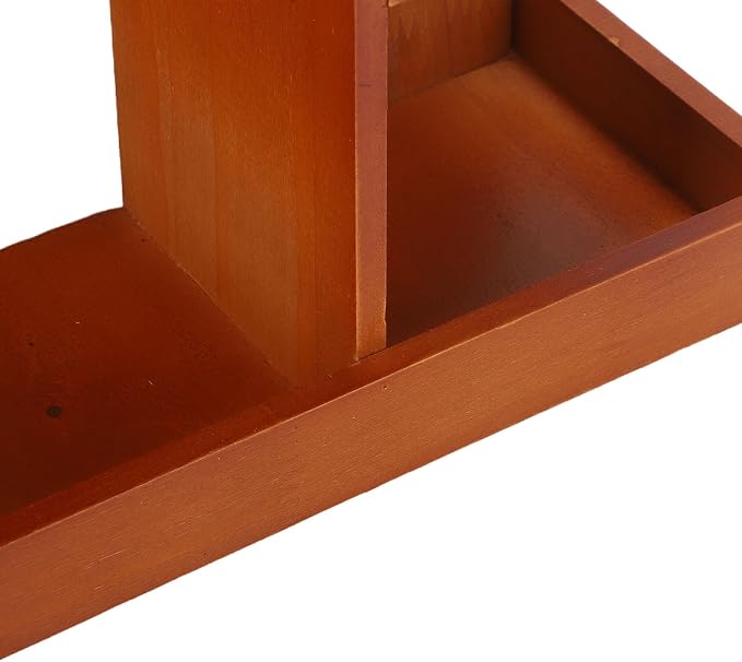 360 Rotating Makeup Organizer Wooden Cosmetic Storage Carousel - Image 7