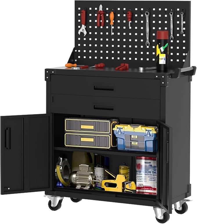 35” Heavy-Duty Rolling Tool Cabinet by Garvee