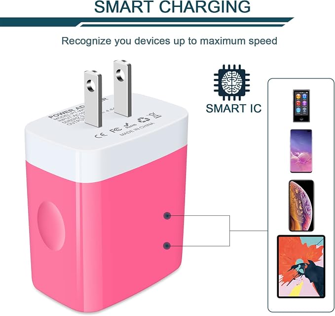 Wall Charger, USB Charger Adapter, 4.8A 4Multi Port Fast Charging Station | - Image 3
