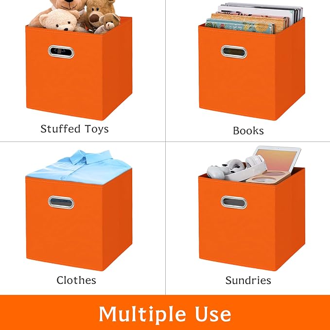 Fabric storage bins Cubes, Fabric Cube Organizer - Image 5