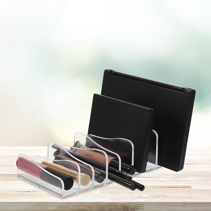 2pcs Divided Eyeshadow Palettes Organizer Stand Makeup Storage Rack - Image 7