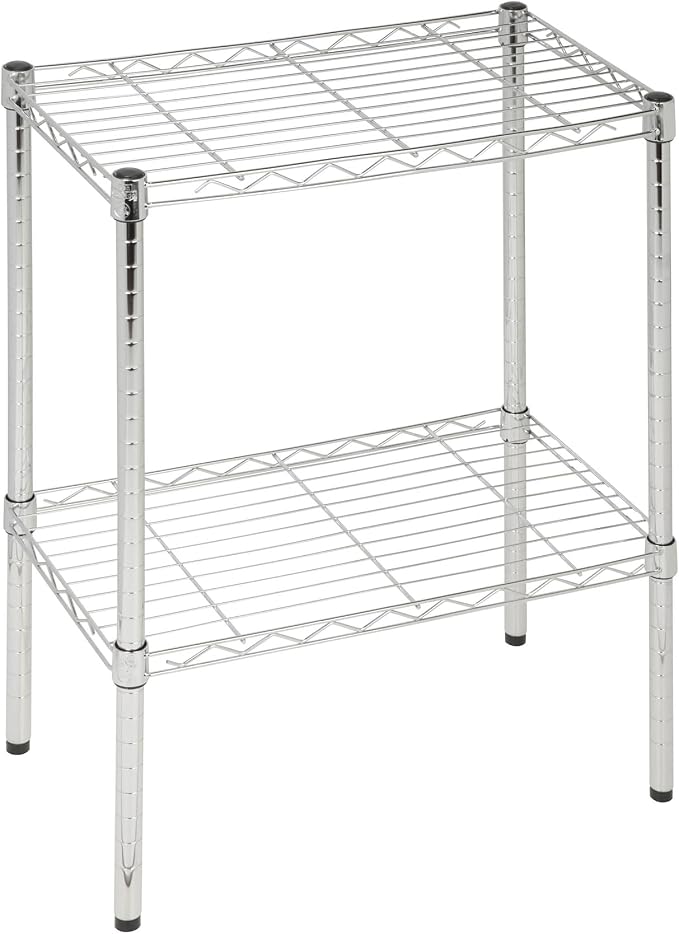 Honey-Can-Do 14x24x24 Shelving Unit CRM SHF-09374 Chrome, 500 lbs | 500 lb - Image 4