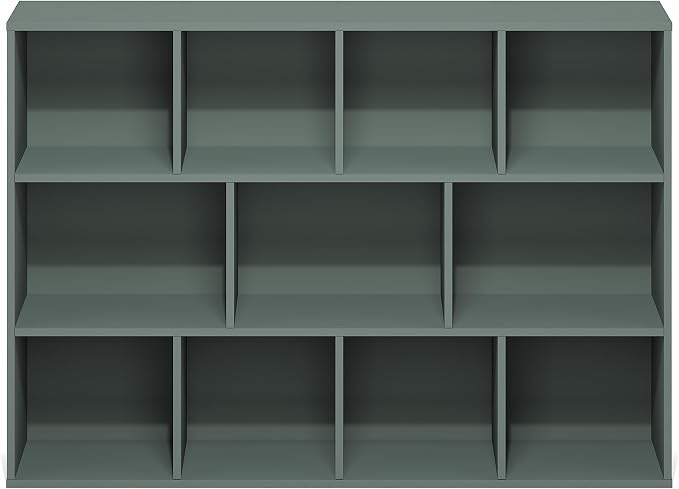 Furinno LUDER Book Shelf, 11-Cube Bookshelf, Reversible Bookcase, 9.4" x 29.1" - Image 7
