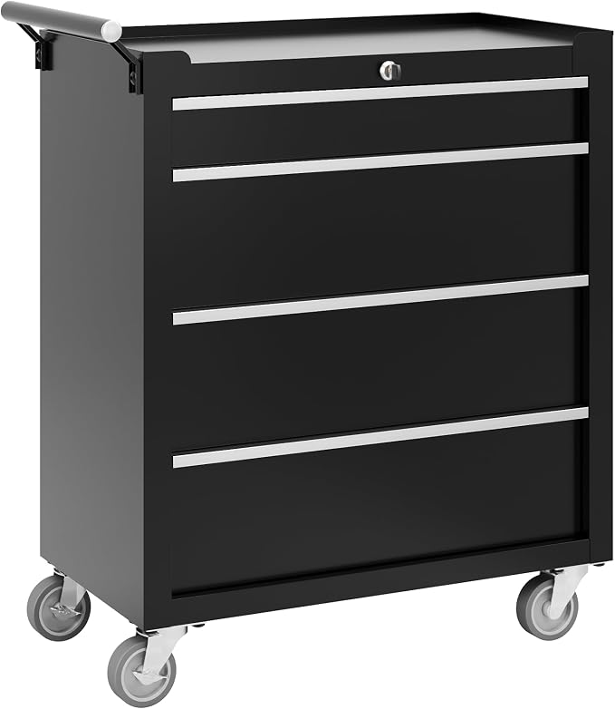 Garvee Rolling Tool Chest, 4 Drawers Tool Storage Cabinet, Toolbox by Garvee