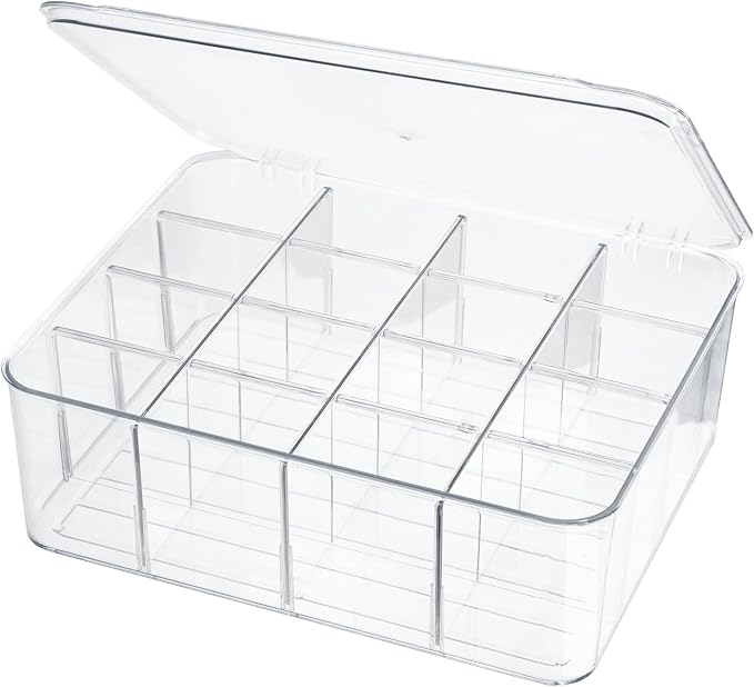ZEXALOR Socks Underwear Drawer Organzier Dividers, 16 Compartment Removable by ZEXALOR