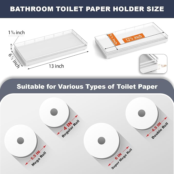 Oak Bathroom Toilet Tank Tray, for Perfume Makeup Candle Kitchen Counter Coffee - Image 5
